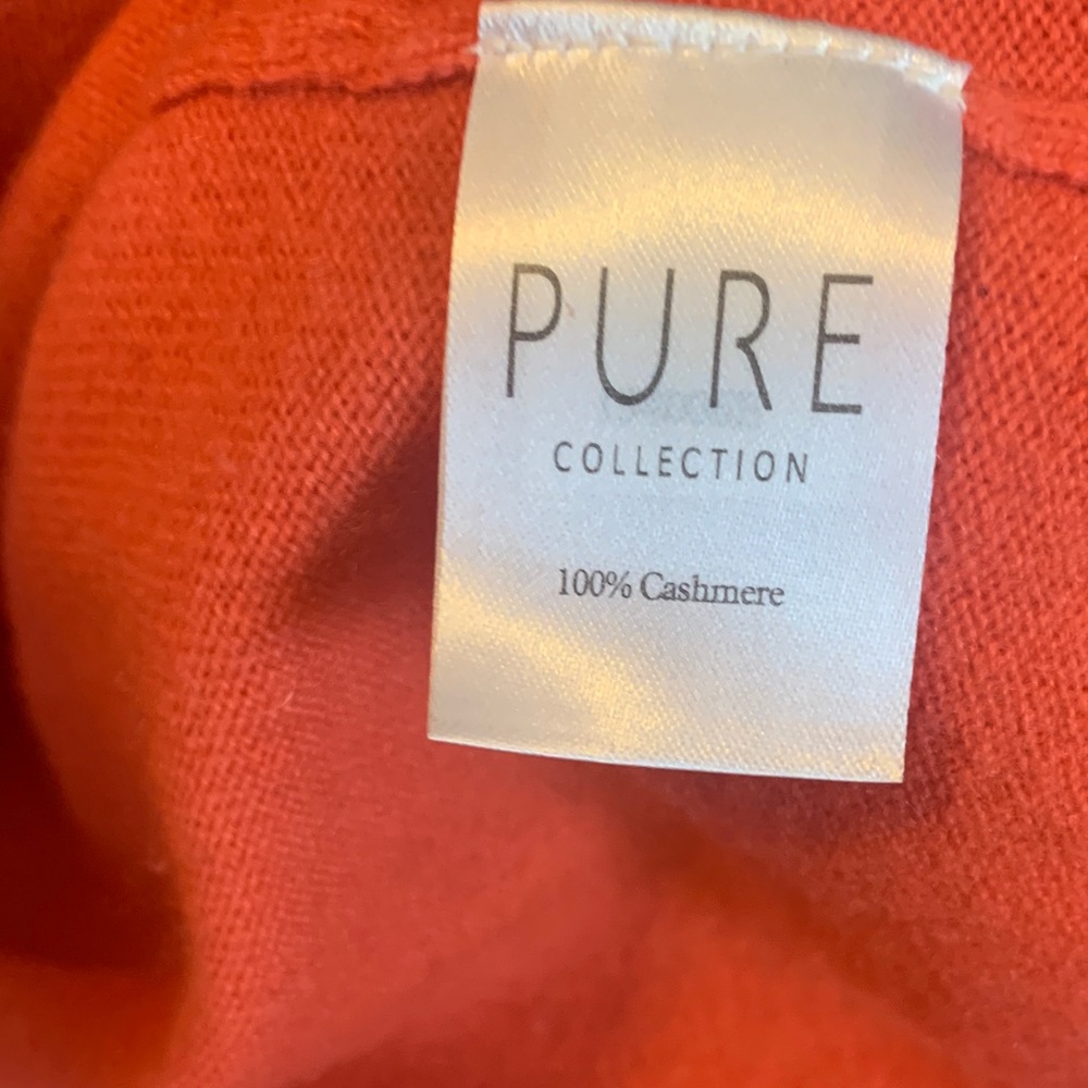 Pure Collection Fiery Red Cashmere Sweater - Picture 2 of 3